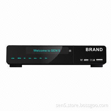HD DVB-S2 Receiver, Supports Twin Tuner + CA + 2USB + Ethernet, with Touch Panel, Manual-proof UI